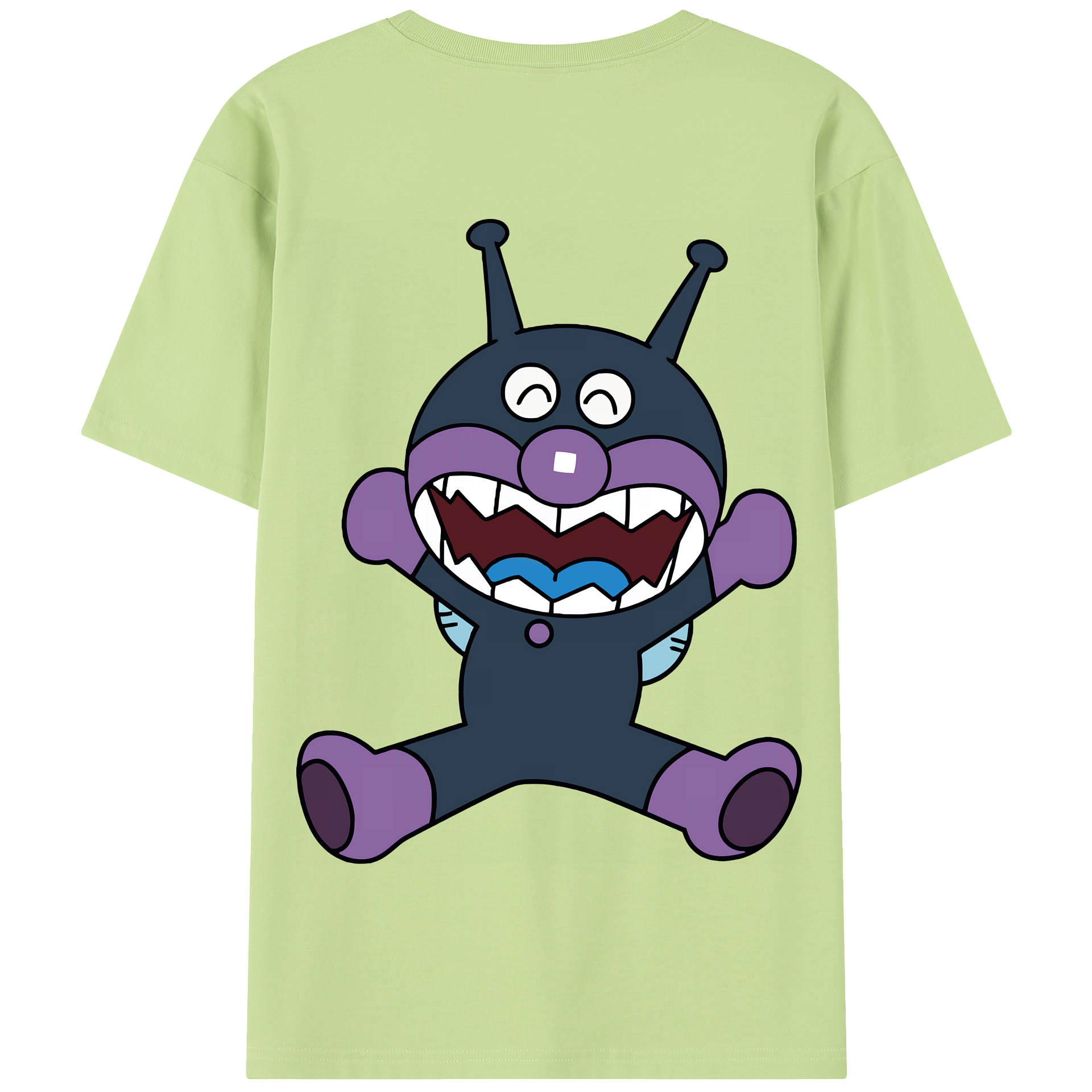 （画像用） アンパンマン Anpanman 綿100％半袖Tシャツ（背面プリント）